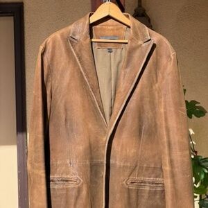 John Varvatos Lambskin Leather Blazer - Size 50